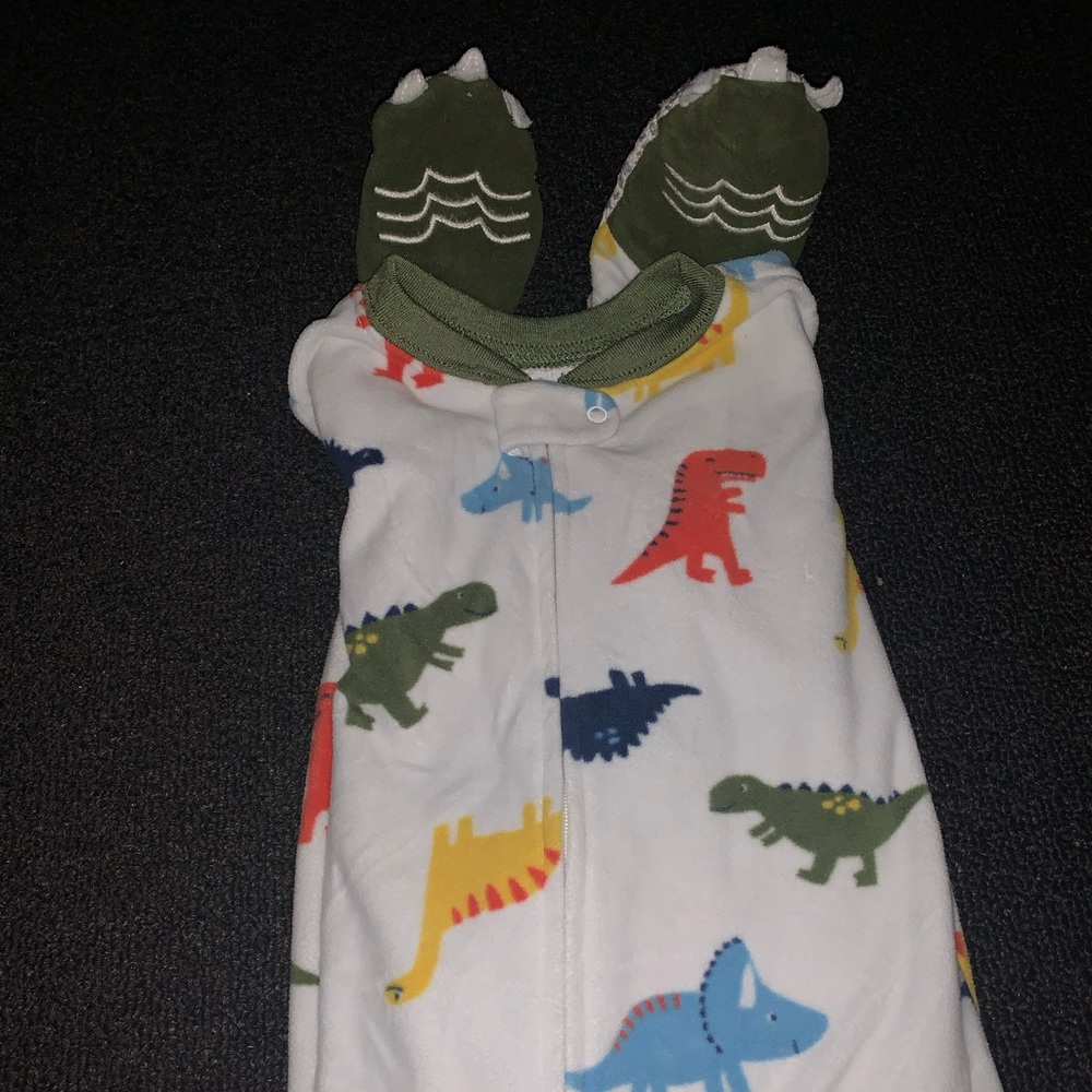 Dinosaur pajamas with feet 2T